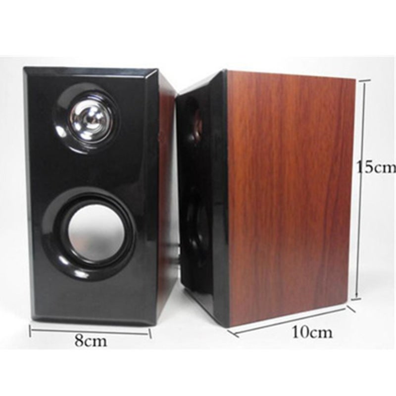 مكبرات صوت الكمبيوتر الخشبية USB D092 للابتوب 2.0 - Image 5